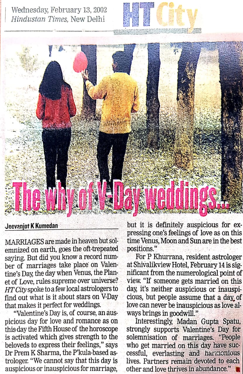 The Why of V-Day weddings..